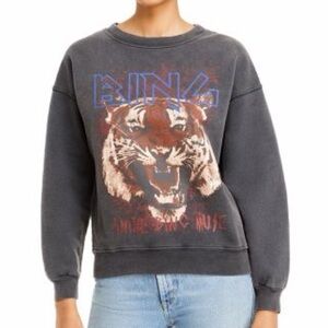 Anine Bing Tiger Gray Sweatshirt - XS